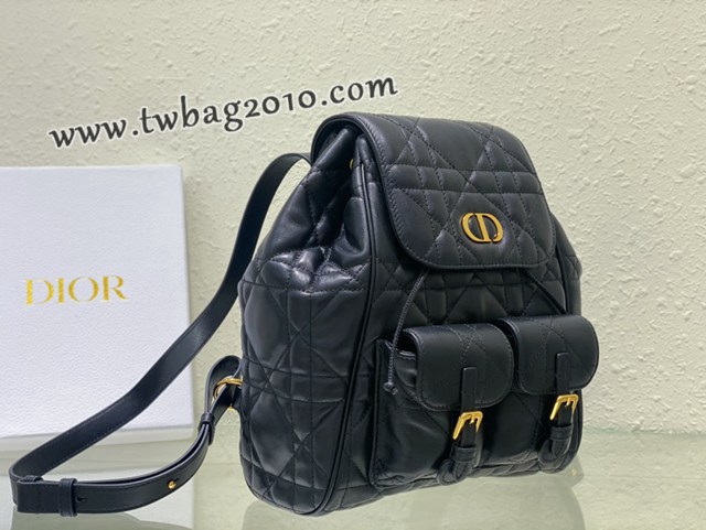 Dior专柜2025早春新款迪奥高仿原单大号Caro双肩背包女士后背包 djfk1823